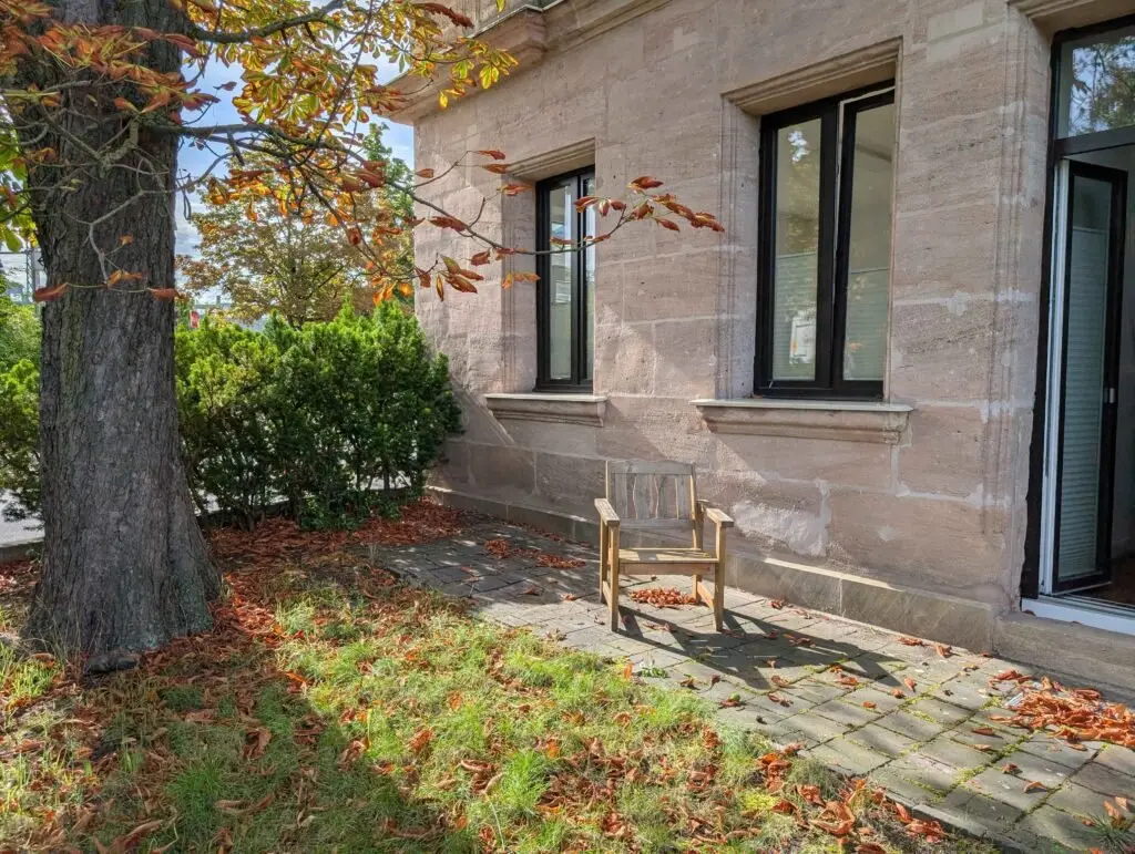 Innenhof und Garten am CoWoNE Erlangen