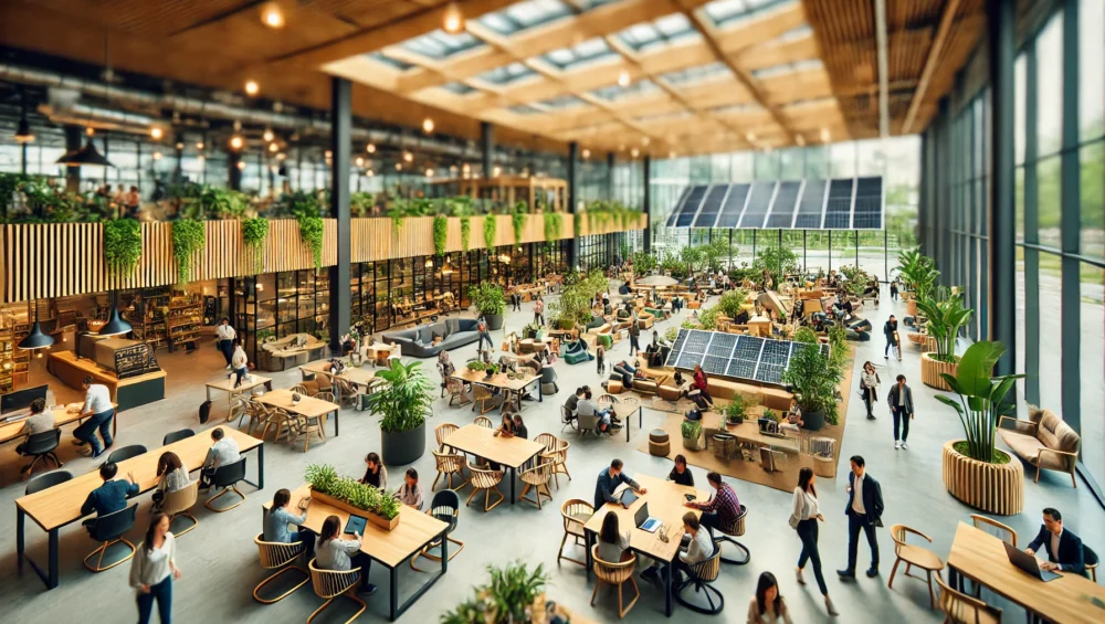 moderne büros coworking spaces vorteile nachteile mieten neuss