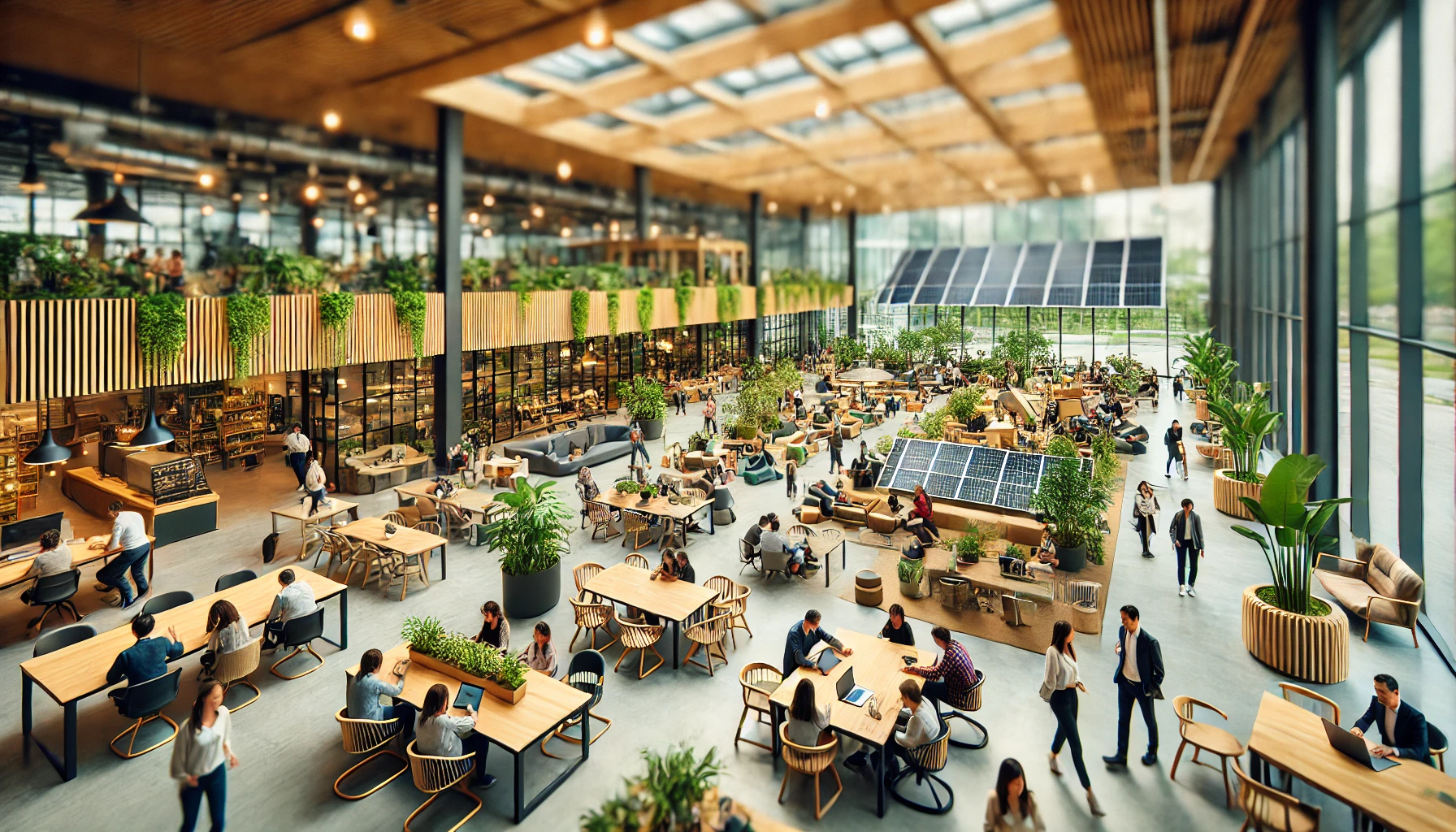 Moderne Büros im Coworking Space