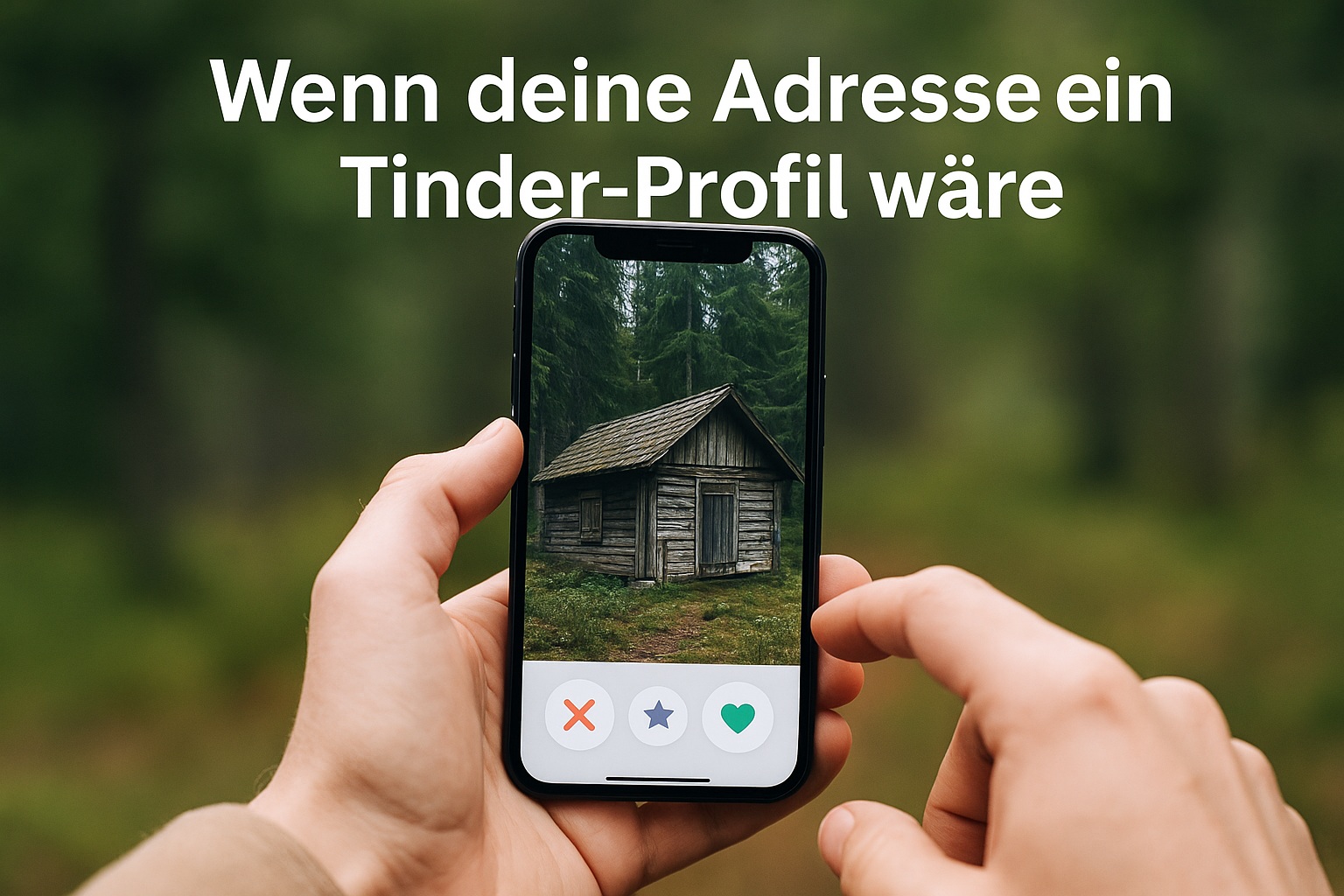 Wenn deine Adresse ein Tinder-Profil wäre – würdest du nach rechts wischen?