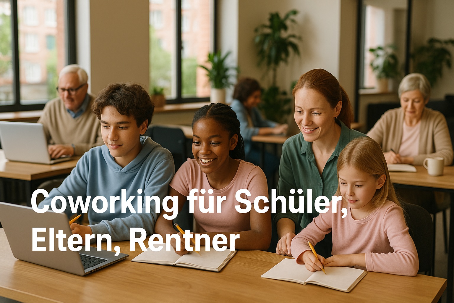 Coworking für Schüler, Eltern, Rentner – Warum wir alle flexible Arbeitsorte brauchen