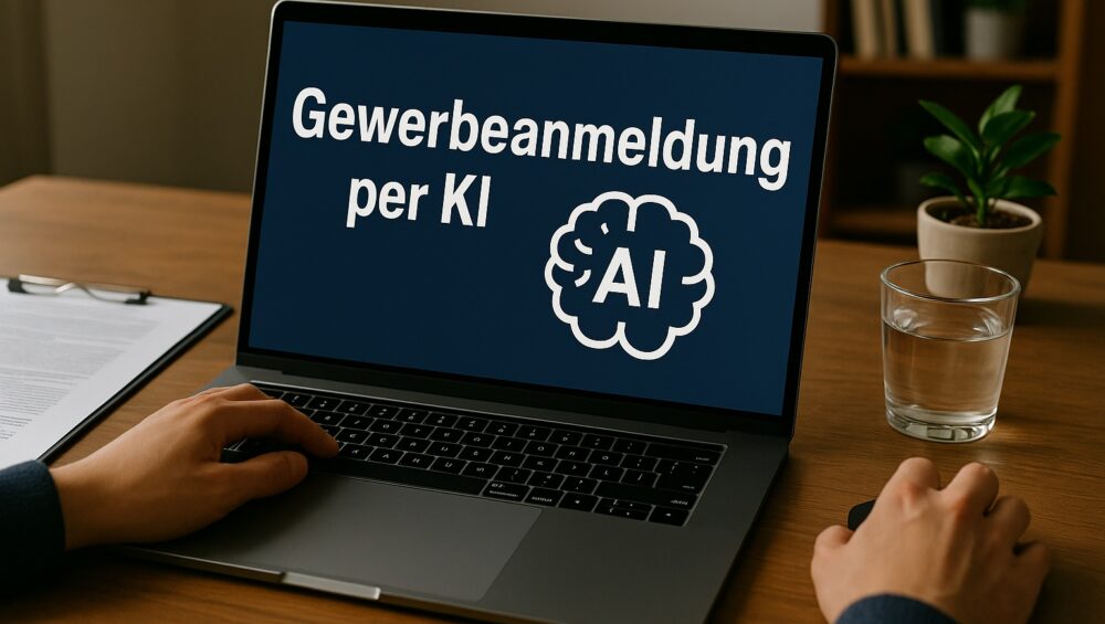 Gewerbeanmeldung 2025 leicht gemacht: Mit KI und digitalen Tools erledigst du die Anmeldung beim Gewerbeamt und Handelsregister schnell und papierlos.