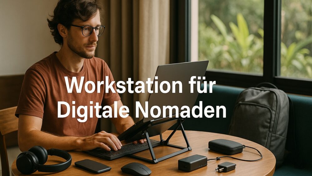 Entdecke die perfekte Workstation für Digitale Nomaden: Minimalistisch, mobil & produktiv – mit smarter Hardware, Tools & Tipps für ortsunabhängiges Arbeiten.