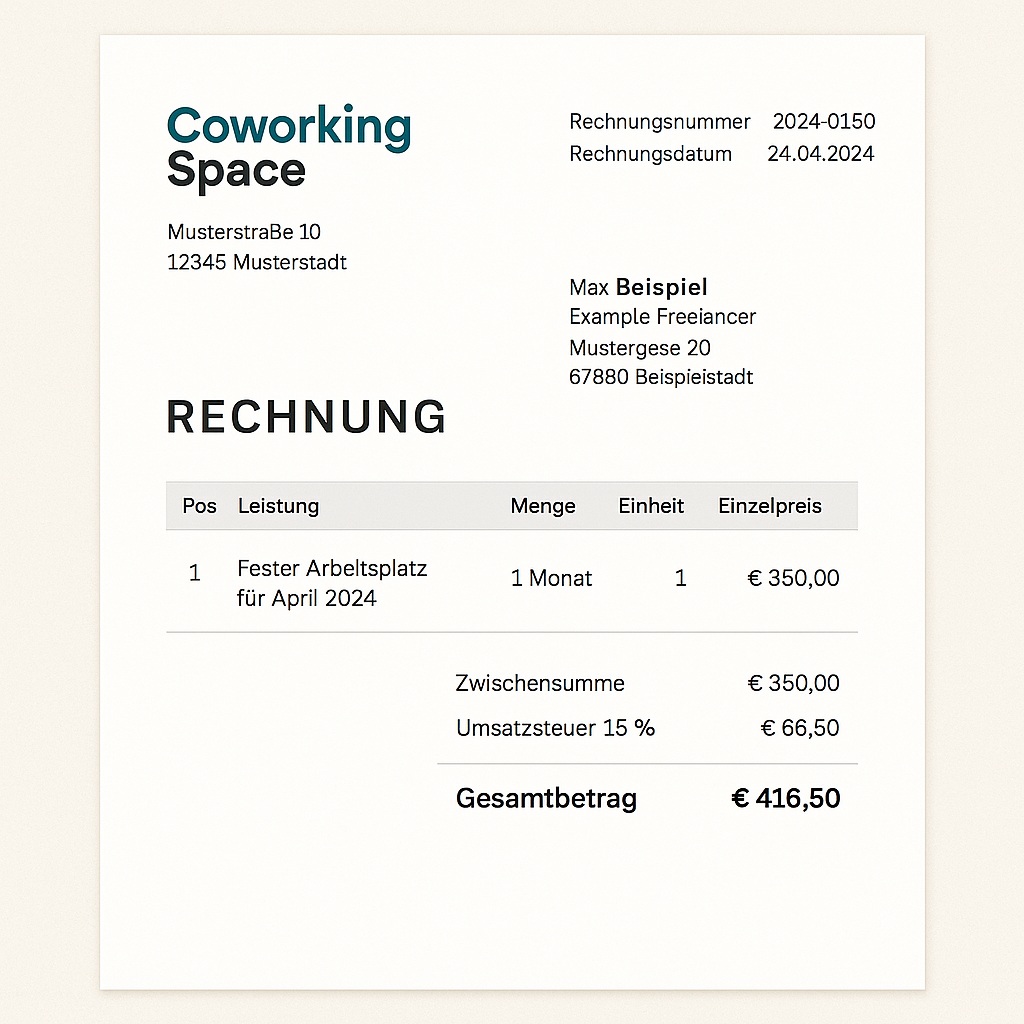 Coworking steuerlich absetzen: So sparst du als Freelancer 3 Entdecke wie du Coworking steuerlich absetzen kannst – mit Tipps fuer Freelancer Kleinunternehmer. Vermeide Fehler spare bares Geld