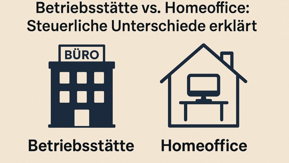Was sind die steuerlichen Unterschiede zwischen Betriebsstaette und Homeoffice