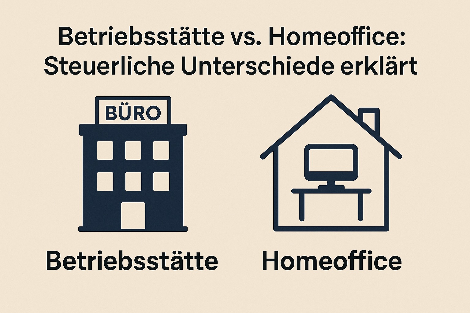 Betriebsstätte vs. Homeoffice: Steuerliche Unterschiede erklärt