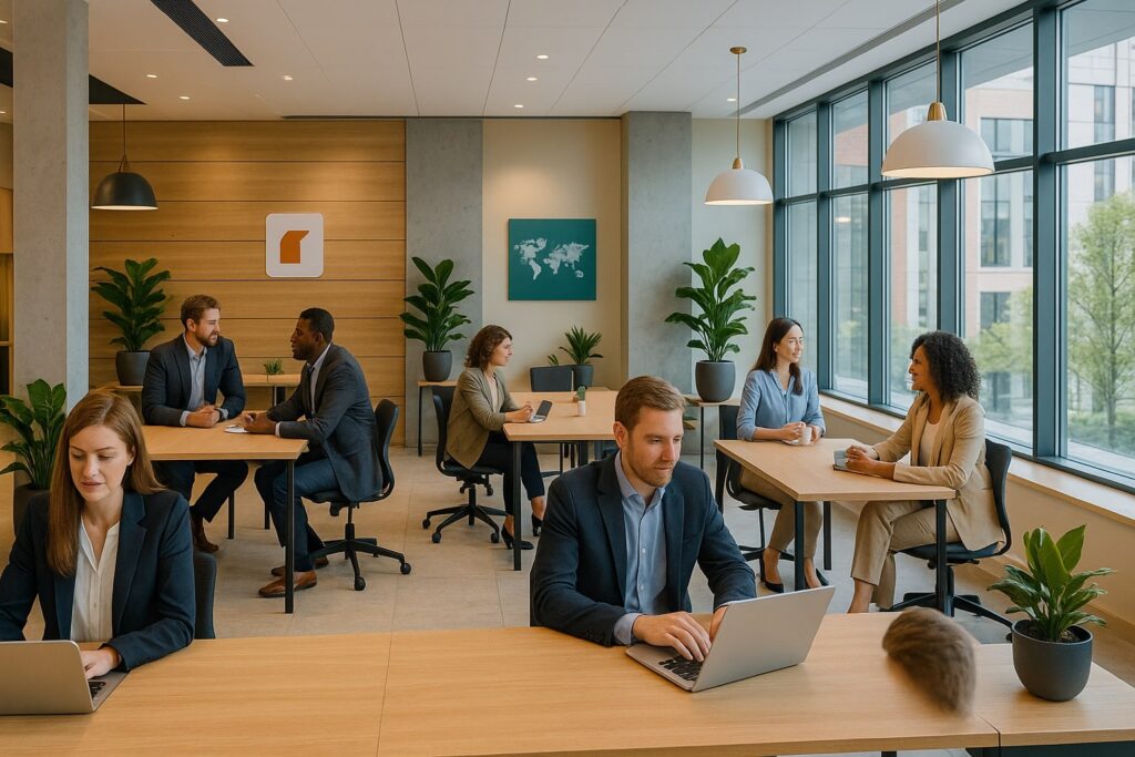 Corporate Coworking Flexible Bürolösungen für Unternehmen. Sparen Sie Kosten, steigern Sie Mitarbeiterzufriedenheit & Innovation. Entdecken Sie die Zukunft der Arbeitswelt!