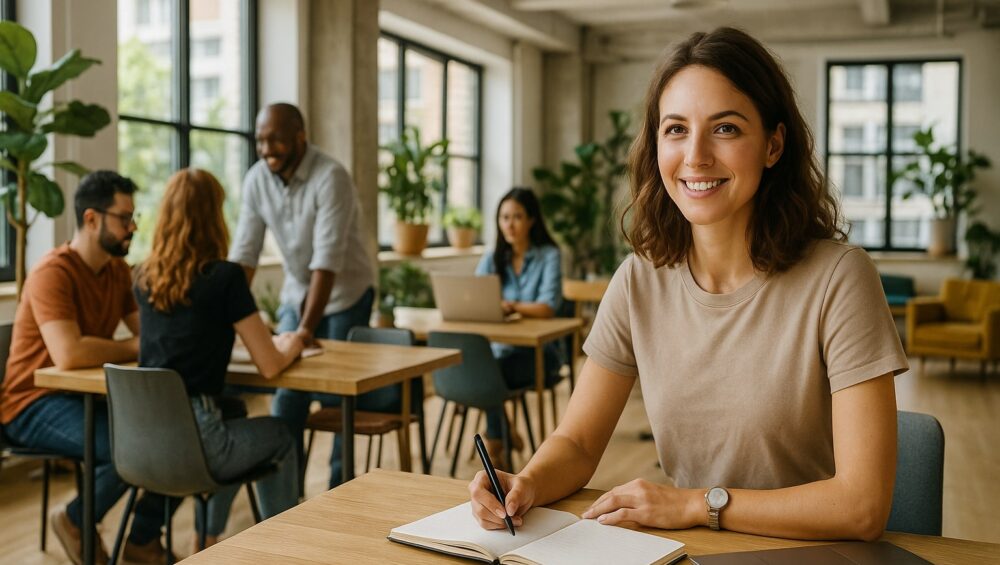 Entdecke 10 wirkungsvolle Strategien, wie du dein Business im Coworking Space zum Wachsen bringst – mit Networking, Sichtbarkeit & echten Chancen.