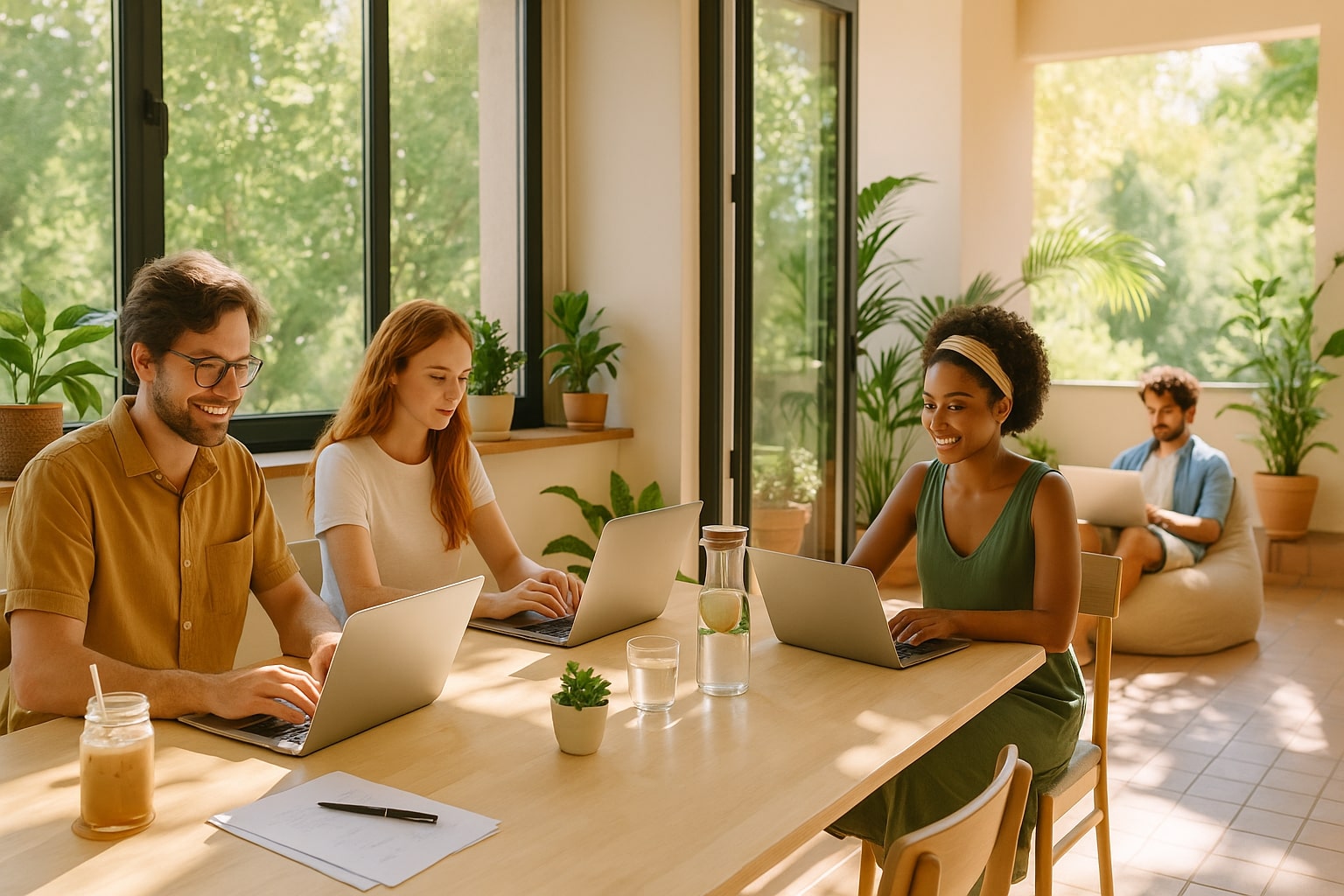 5 Gründe, warum Coworking im Sommer besser ist als Homeoffice