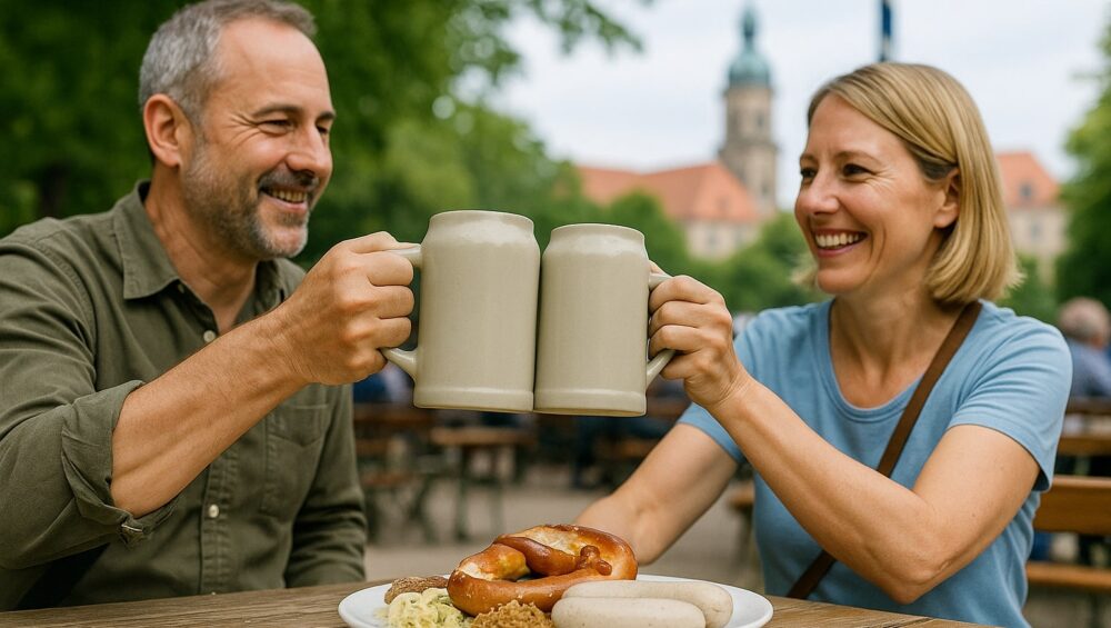 Feierabend in Erlangen Entdecke 5 gemütliche Restaurants & Biergärten in der Nähe von CoWoNE – perfekt für Bier, gutes Essen und entspannte After Work Stimmung.
