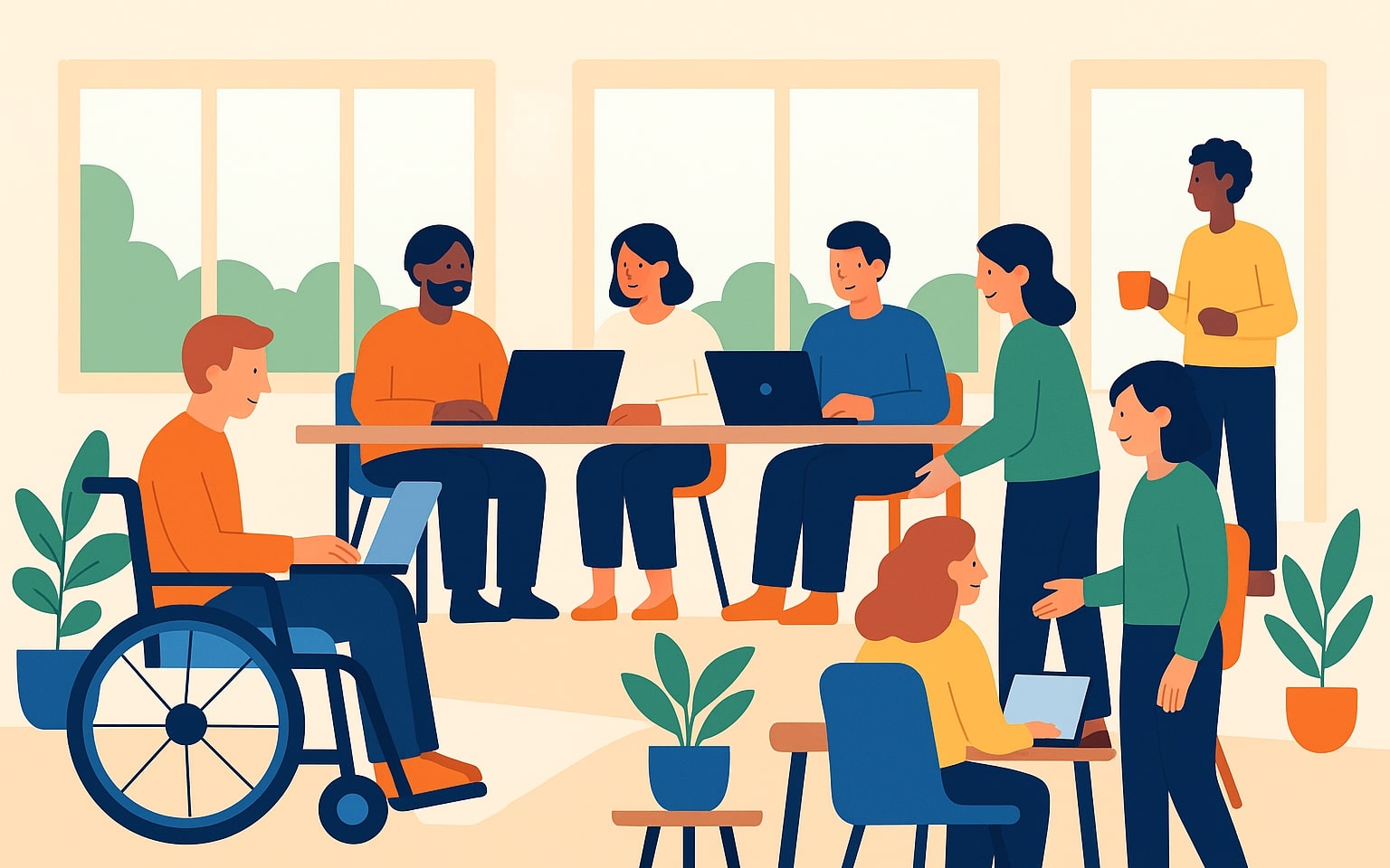 Zugänglichkeit von Coworking Spaces – Barrierefrei und inklusiv gestalten