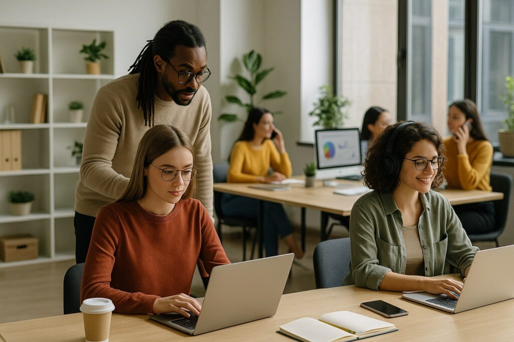Schreibtisch, Stress, Stromfresser – ist dein Arbeitsplatz noch zeitgemäß? 2 Ein Schreibtisch im Coworking kann auch Wellness bedeuten