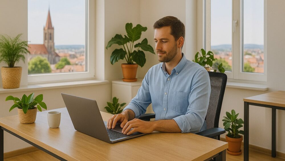 Jetzt Buero mieten in Erlangen bei CoWoNE Modern flexibel bezahlbar. Ideal fuer Startups Freelancer kleine Teams