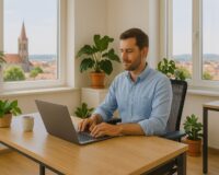 Jetzt Buero mieten in Erlangen bei CoWoNE Modern flexibel bezahlbar. Ideal fuer Startups Freelancer kleine Teams