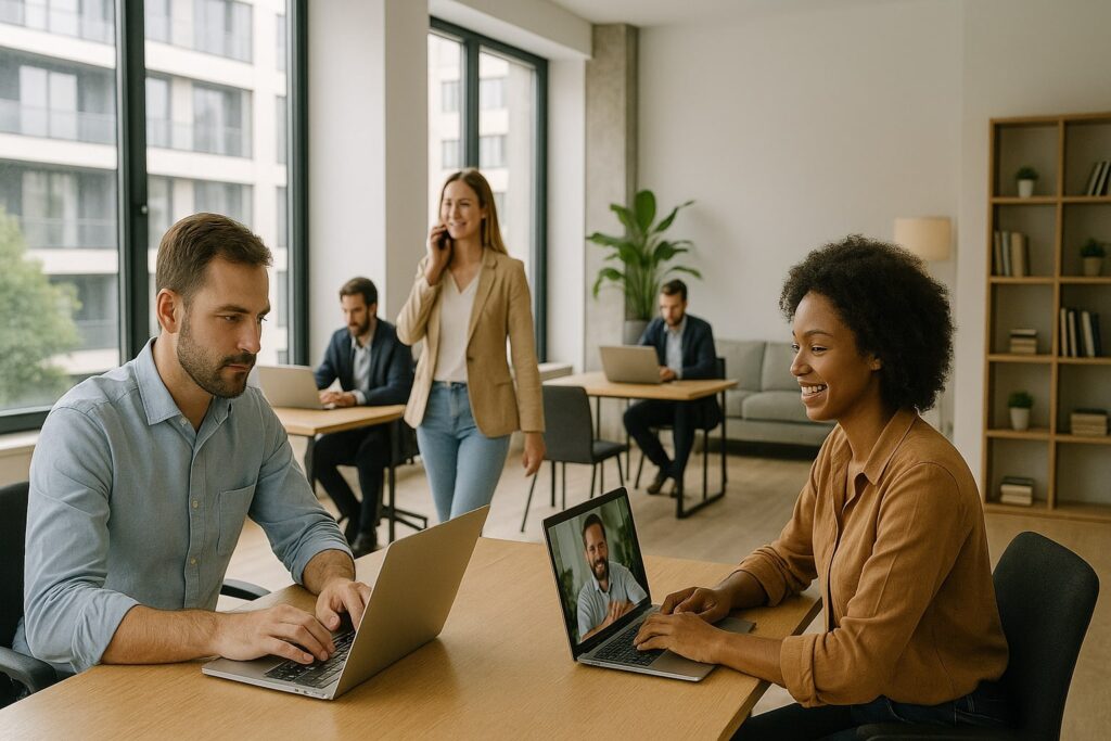 Coworking ist die Zukunft ueberregional arbeiten flexibel buchen vernetzt bleiben. Connected Spaces stellen den Menschen ins Zentrum der Arbeit 1