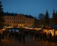 Weihnachtszeit Erlangen 2025 Alle Märkte & Events im Zentrum – fußläufig vom Cowone (Friedrich-List-Straße). Termine, Eisbahn, Tipps für den Feierabend. Start!