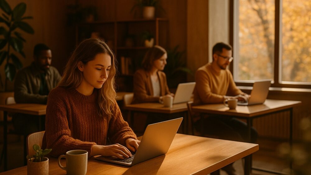 Coworking Space Erlangen Hot Desk, Fix Desk, Day Pass, Privatbüro & Meetingräume. Zentral am Bahnhof, monatlich kündbar – jetzt Platz sichern.