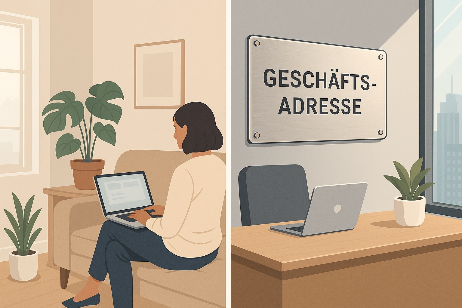 Darf ich meine Privatadresse als Geschäftsadresse nutzen?