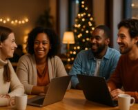 Für Solo-Selbstständige kann der Dezember still werden. Erfahre, warum Coworking gerade zu Weihnachten Verbindung, Wärme und neue Energie schenkt – ohne Druck, aber mit Herz.