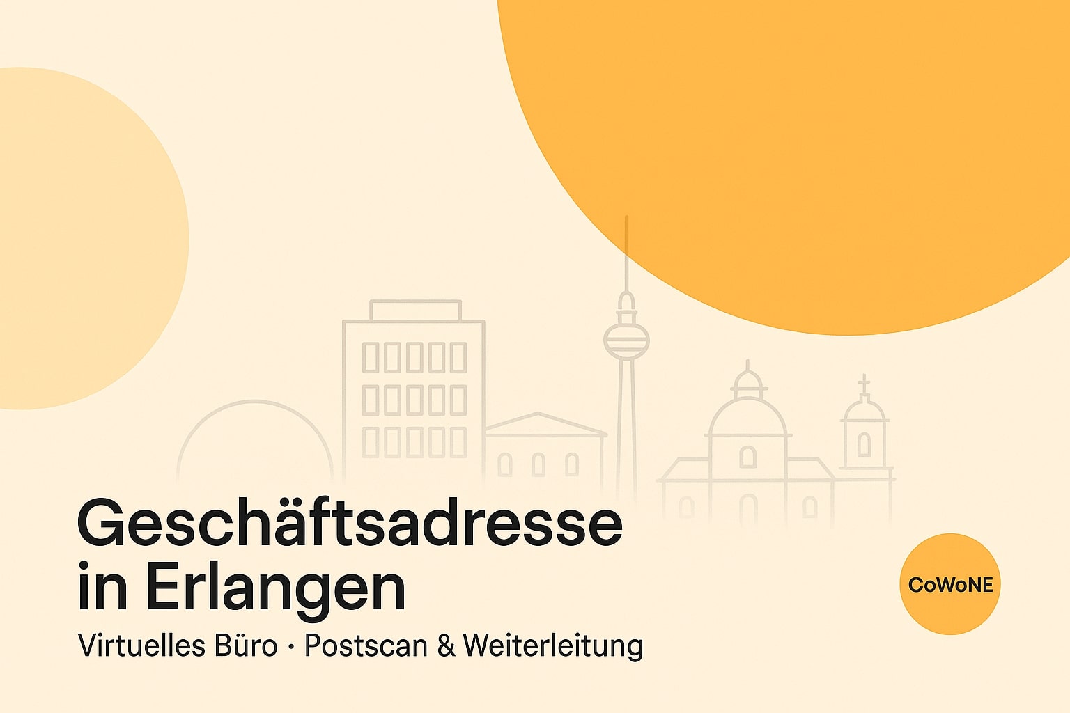 Geschäftsadresse in Erlangen mieten: Virtuelles Büro, ladungsfähige Anschrift & Postservice