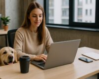 Hund im Büro Erfahre, wie dein Arbeitstag mit Hund entspannt gelingt – mit Tipps für Vorbereitung, Rücksicht und hundefreundliche Coworking-Spaces wie CoWoNE.Center.