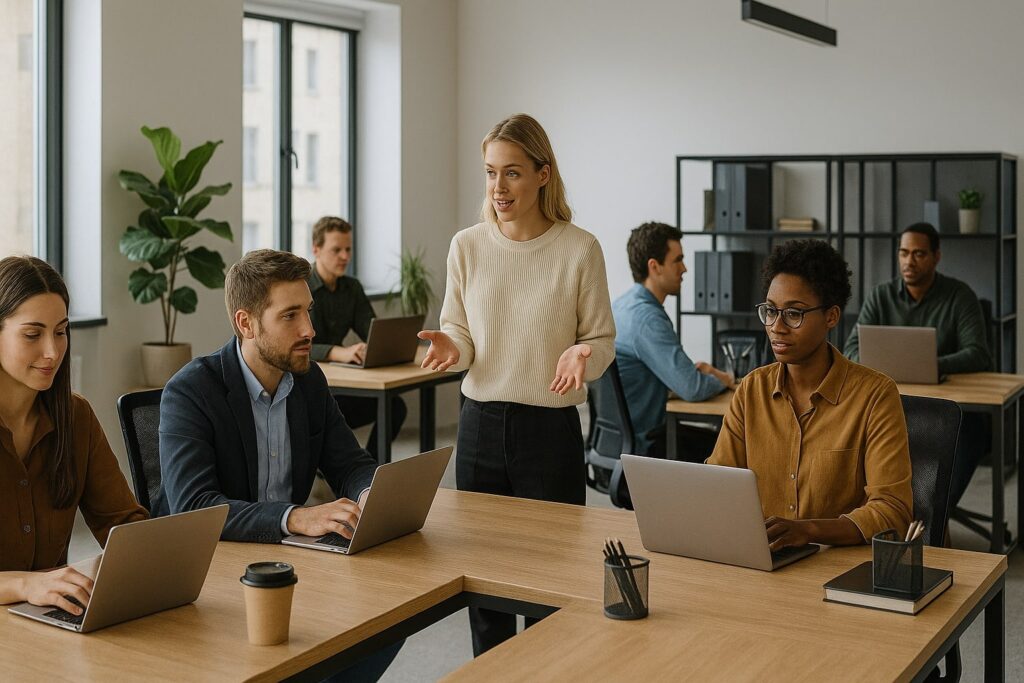 Von 2 auf 12 Mitarbeitende: Skalierpläne mit Nachbarbüros & Short-Term-Expansions 2 Skalierplaene leicht gemacht Entdecken Sie wie Coworking Spaces flexible Bueroerweiterung und Wachstum von 2 auf 12 Mitarbeitende ermoeglichen 1