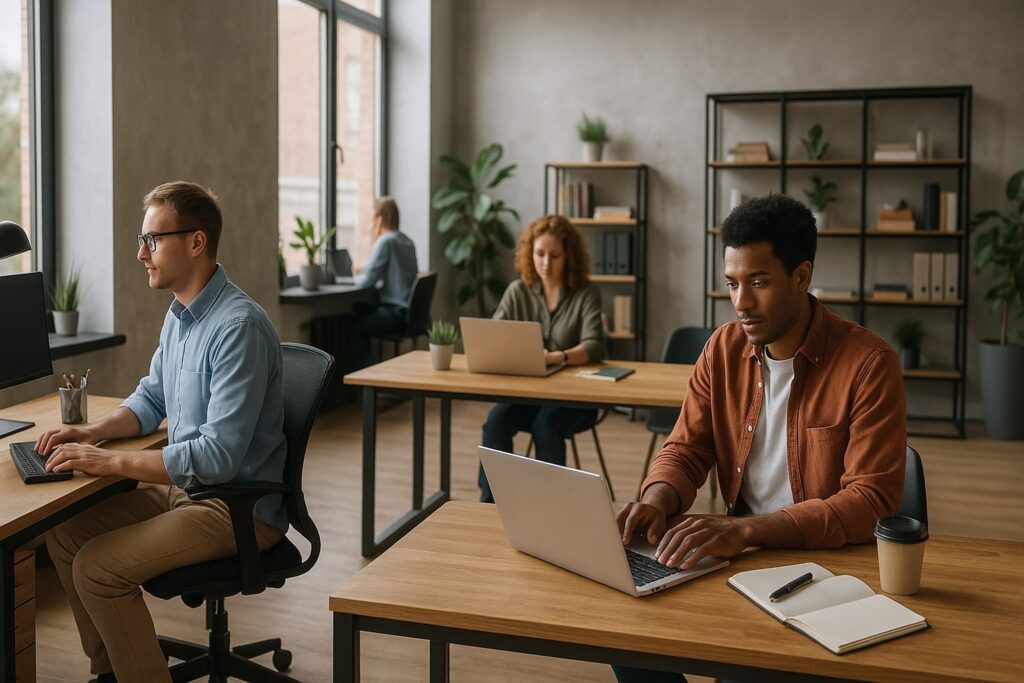 Unterschied zwischen Fixdesk und Flexdesk – einfach erklärt 2 Unterschied zwischen Fixdesk und Flexdesk einfach erklärt Erfahren Sie, welches Coworking-Modell besser zu Ihrem Arbeitsstil passt – Flexdesk oder Fixdesk