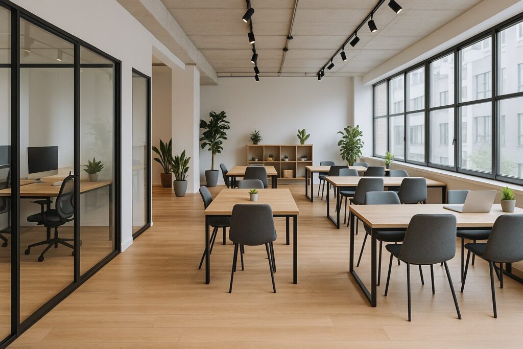 Warum Coworking Spaces das klassische Büro überholt haben 2 Vom Großraumbüro zu Coworking Spaces Entdecke, warum moderne Büros heute flexibler, kreativer und menschlicher sind als je zuvor.