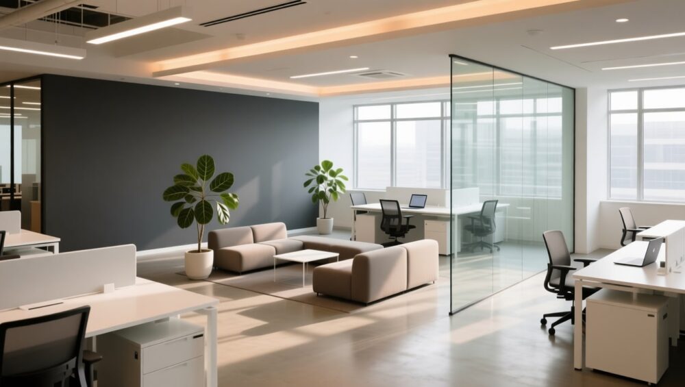 Ein modernes Open Space Büro steigert Zusammenarbeit, Flexibilität und Produktivität. Entdecken Sie Vorteile, Erfolgsfaktoren und passende Büroflächen von Cowone.