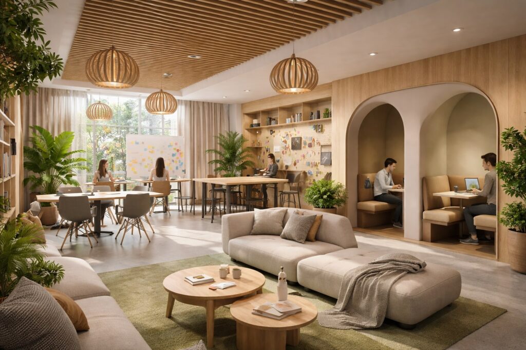 Coworking ab 2030 neu gedacht Wie Gen Alpha Arbeit, Räume und Nachhaltigkeit verändert – persönlicher, flexibler und sozialer als je zuvor.