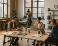 Coworking für kleine Teams Erfahre, wann flexible Plätze, Team Office im Coworking oder ein eigenes Büro wirtschaftlich und organisatorisch sinnvoll sind.