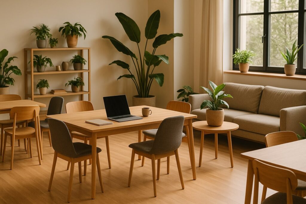 Mini Mindfulness Breaks im Coworking Mit 10 Minuten Pausen Stress abbauen Fokus staerken und im Dezember entspannter arbeiten. Ideal fuer Work Life Balance 1