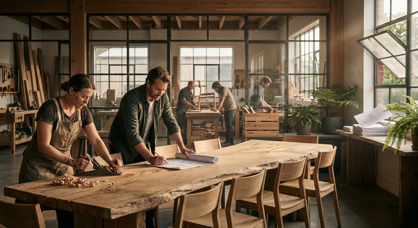 Wie Sie als Coworking‑Betreiber mit regional hergestellten Möbeln (FSC) Ihren Carbon Footprint und Ihre Betriebskosten tatsächlich senken
